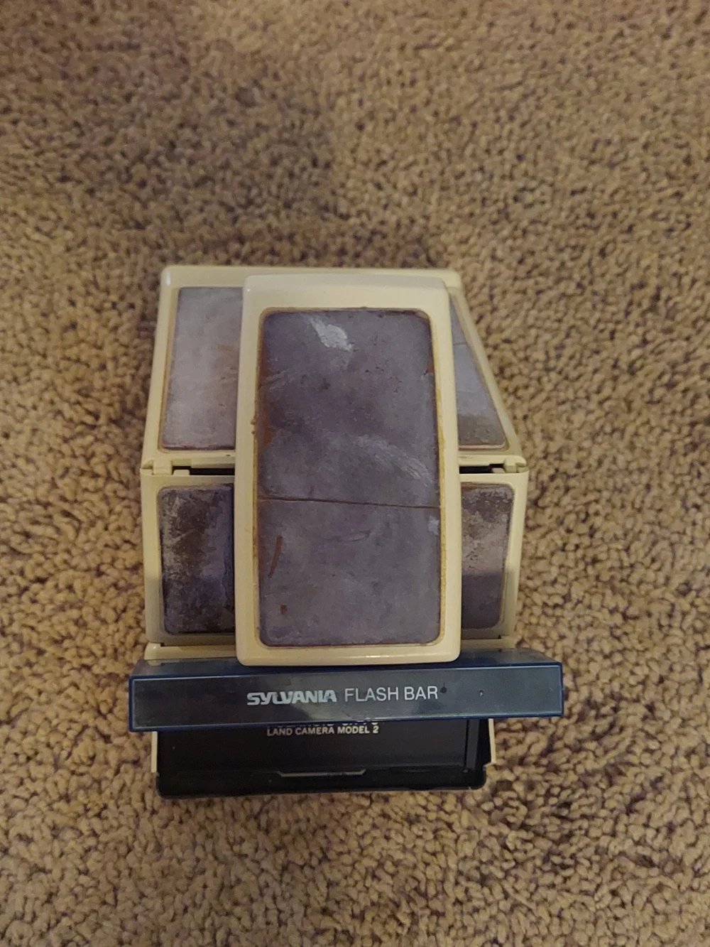 Polaroid SX-70 Land Camera Model 2 Cream, Black and Red Accent